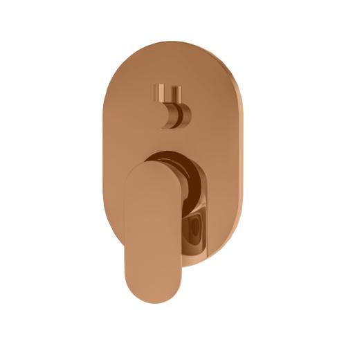 Single Lever Concealed Mixer & Diverter High Flow Rose Gold